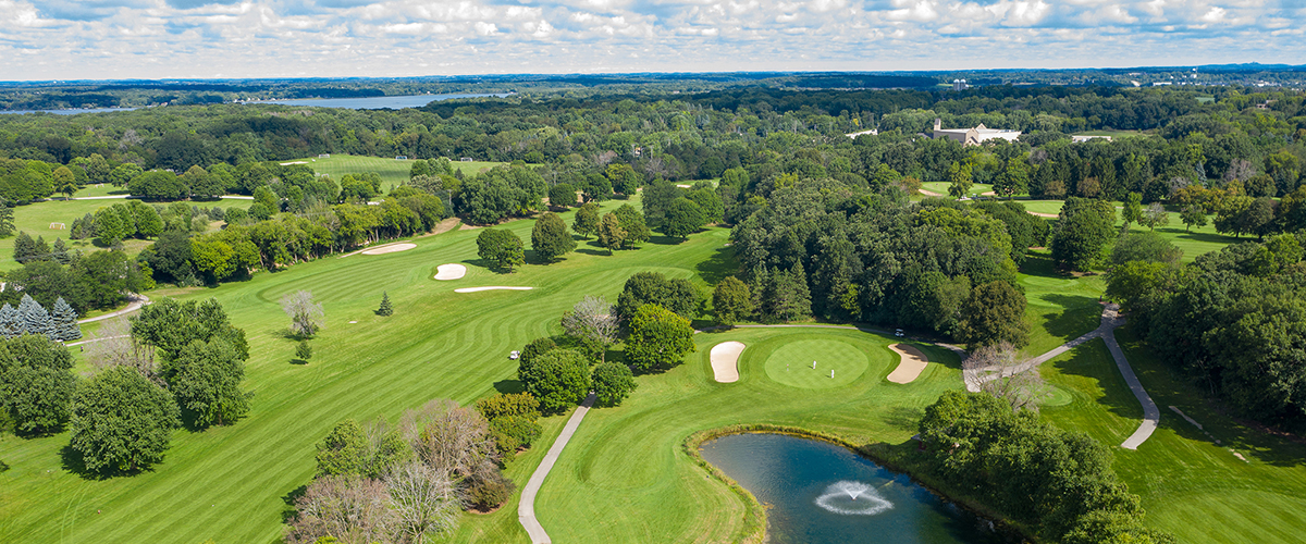 NagaWaukee Golf Course Summer Drone